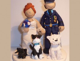 army-officer-with-dogs-cake-topper