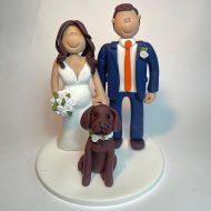 blue-suit-orange-tie-cake-topper-couple