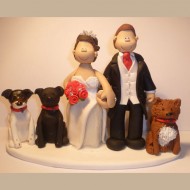 bride-groom-3-dogs-wedding-cake-topper