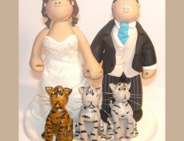 bride-groom-3-stripey-cats-cake-topper