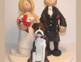 bride-groom-boxer-dog-cake-topper