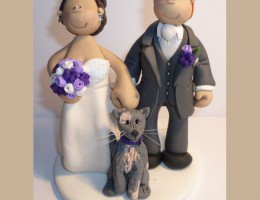 bride-groom-grey-cat-cake-topper