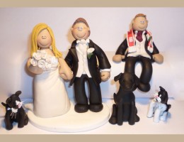 bride-groom-son-with-3-cats-cake-topper