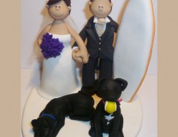 bride-groom-surfboard-2-dogs-cake-topper