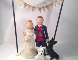 bunting-wedding-cake-topper-2-dogs