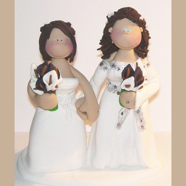 Weddings Civil Partnership Lesbian Wedding Cake Toppers