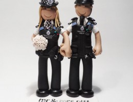 police-couple-wedding-cake-topper
