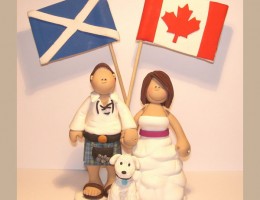 scotland-canada-wedding-cake-topper