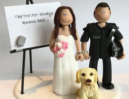 teacher-bride-police-groom-cake-topper