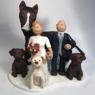 wedding-cake-topper-with-horse-dogs-hunter