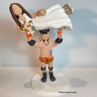 wrestler-wedding-cake-topper